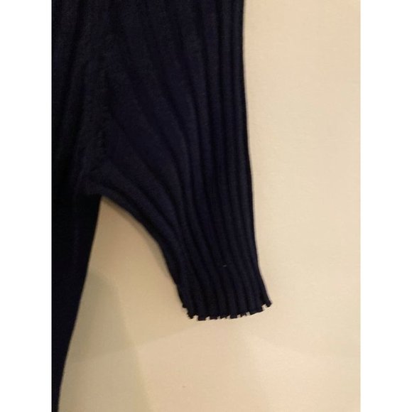 OPENING CEREMONY Navy Linear Handkerchief Short Sleeve Crew neck Dress - Picture 5 of 10